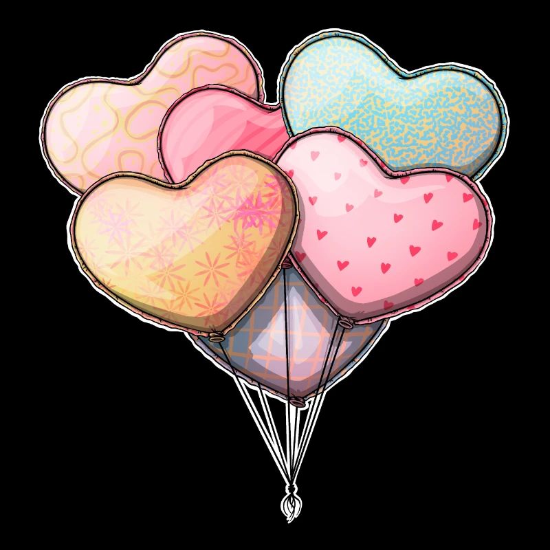 Heart shaped balloons