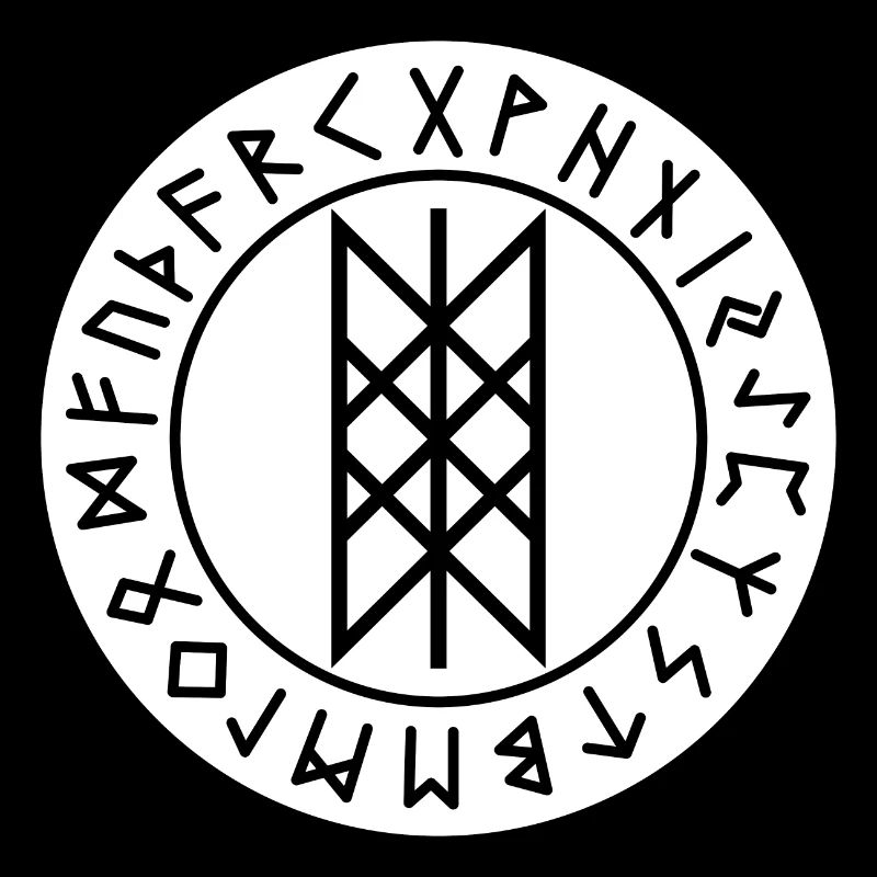 Cercle de runes blanches du wyrd