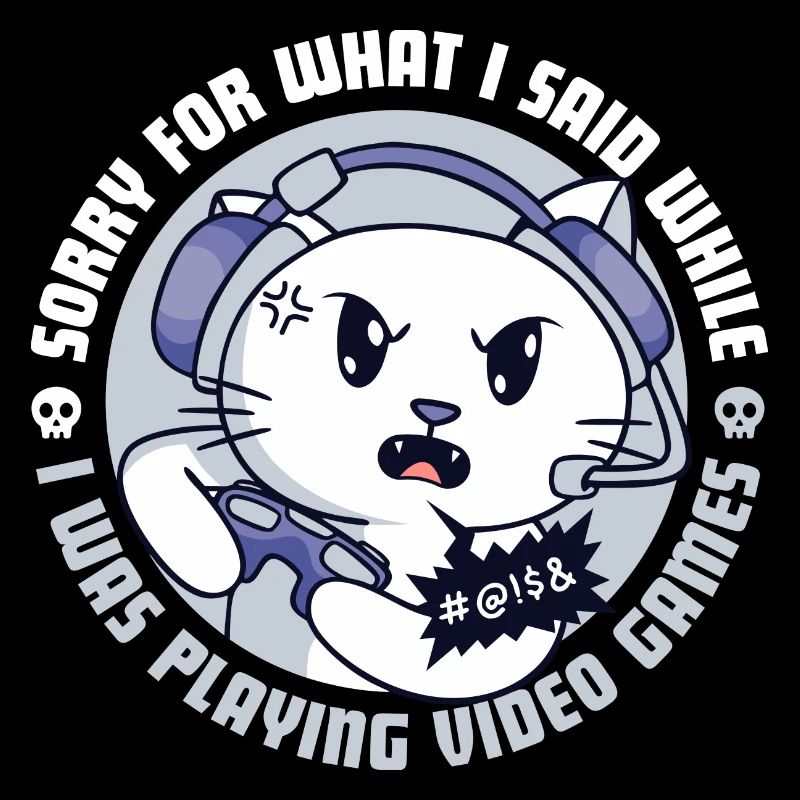 Wütende Gamer-Katze