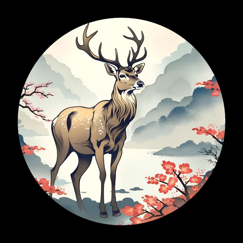 Ein majestätischer Hirsch