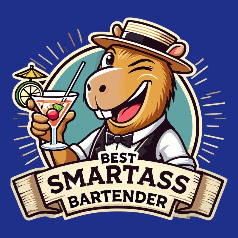 Bartender Bartender Capybara Capy Gift