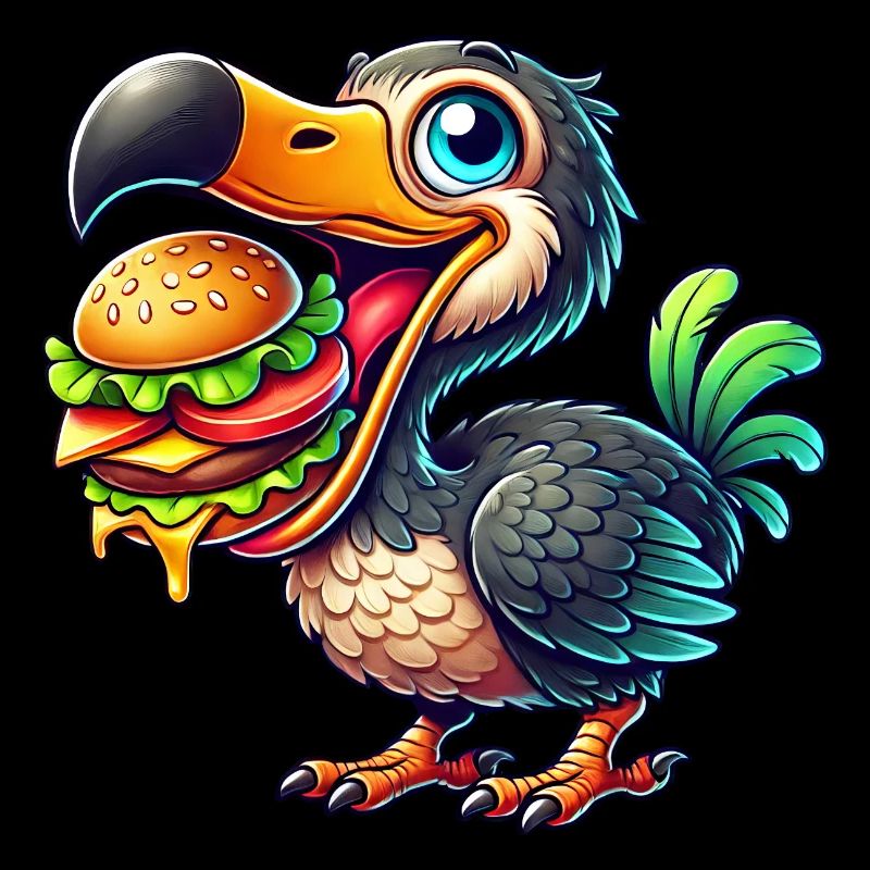 Fantaisiste Dodo Burger Cheeseburger Restauration rapide