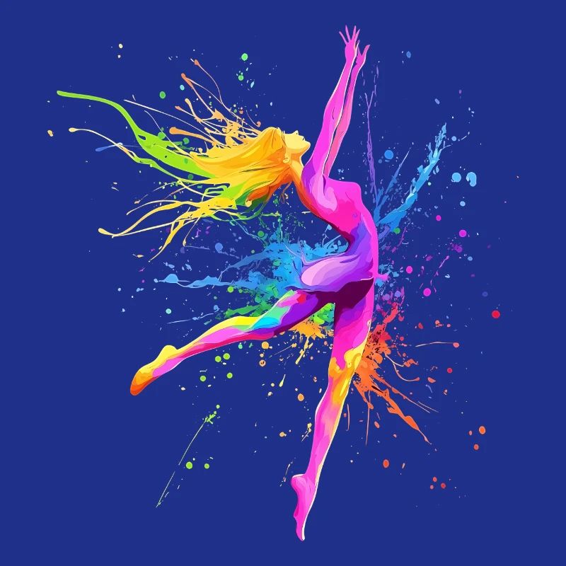 Danseuse Colorée Danseuse Professeur de Danse Cadeau