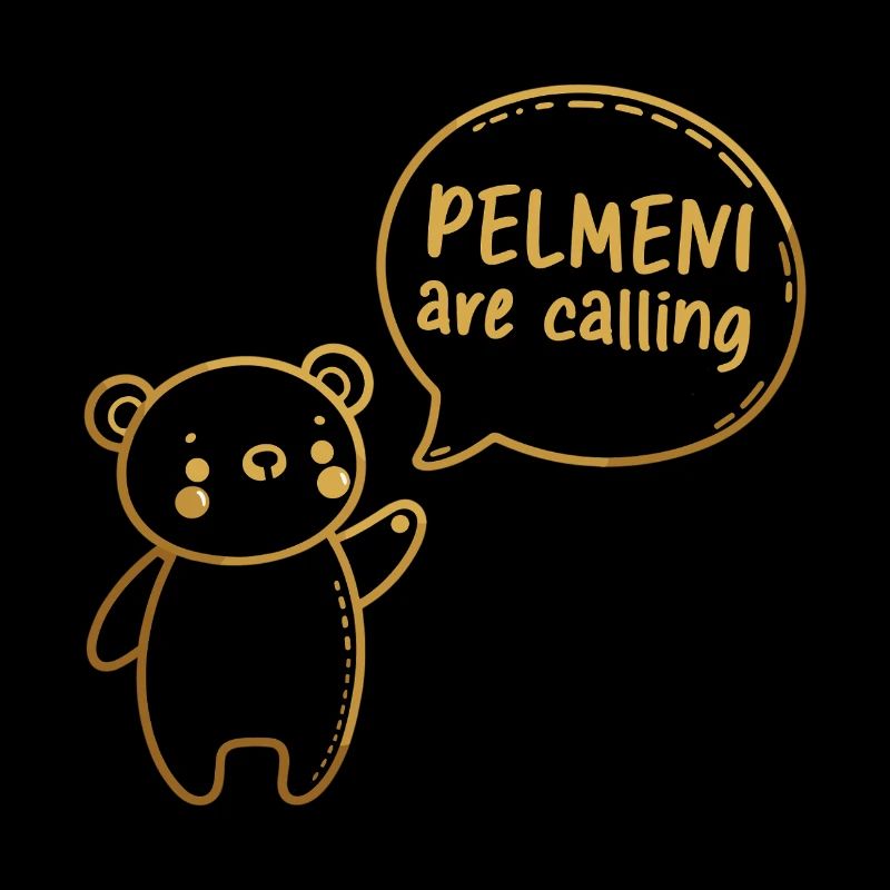 Pelmeni Call Sweet Bear Gold Gift
