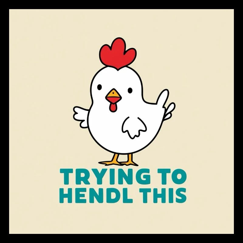 Huhn "Trying to hendl this"