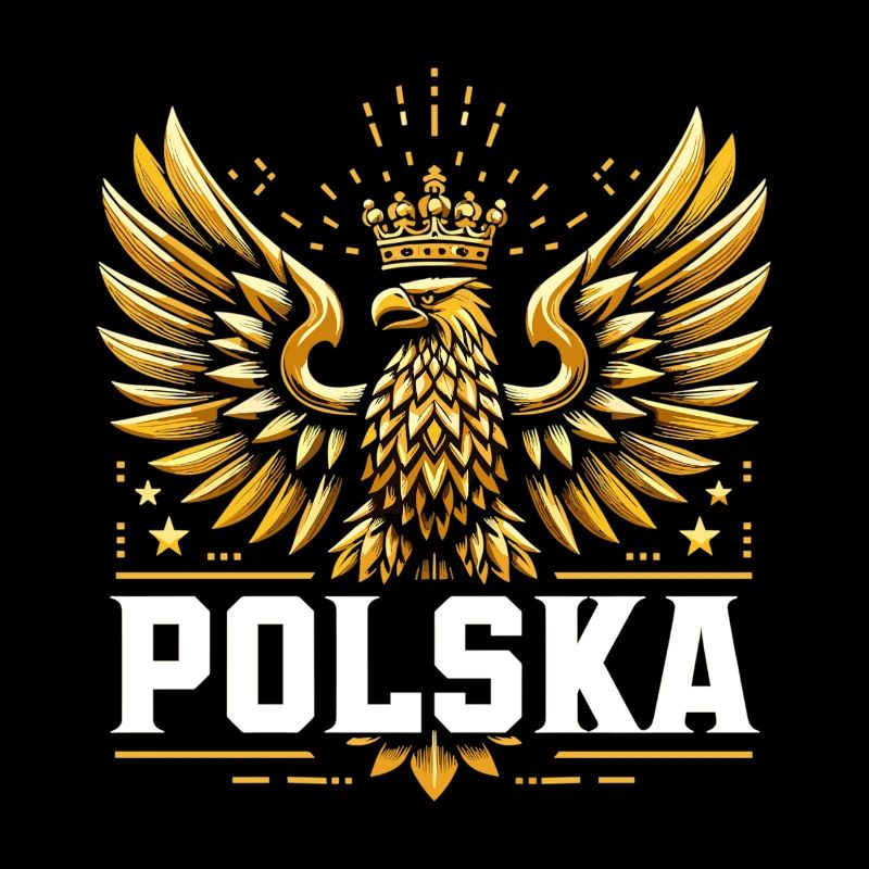 Pologne Polska aigle or drapeau épique cadeau