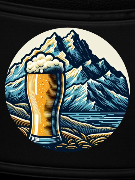 Gebirgs-Bierlandschaft Illustration
