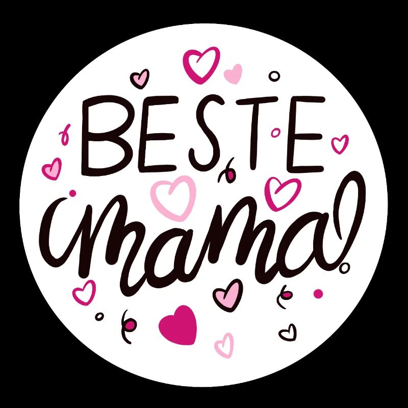 Liebevolles Mama-Design mit Herzmotiven