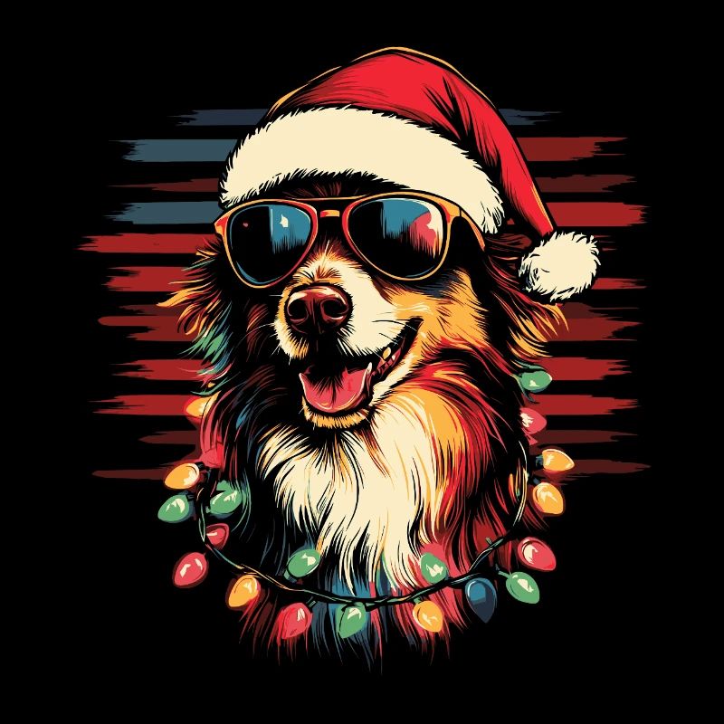 Lunettes de soleil de Noël Shetland Sheepdog Sheltie