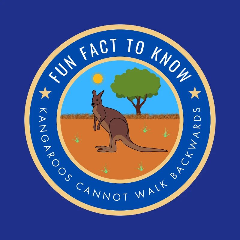 Kangaroos cannot walk backwards