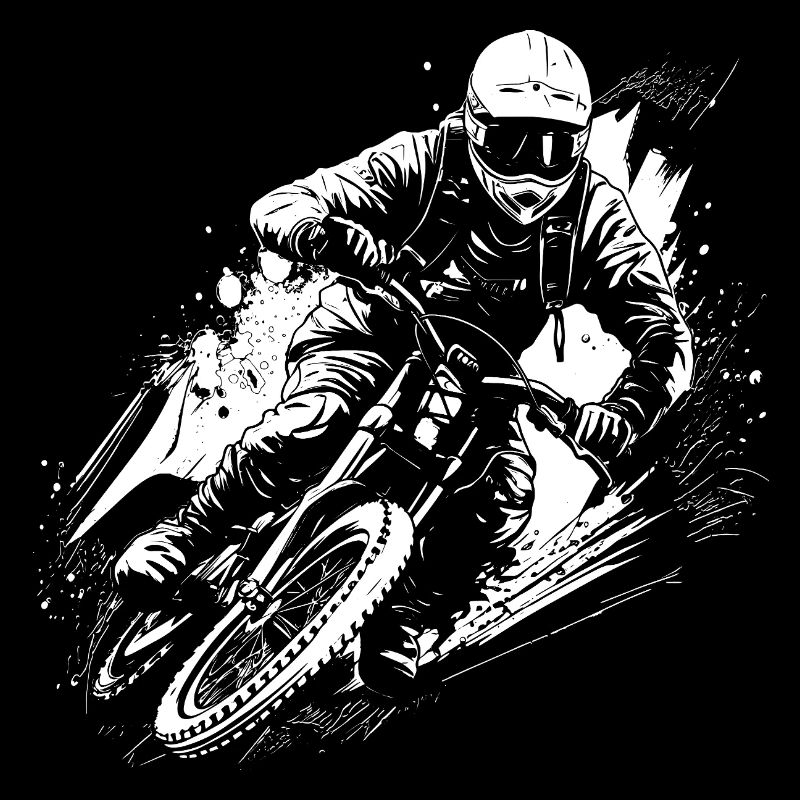 BMX Biker Zeichnung