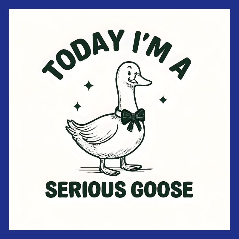 Ernsthafte Gans
