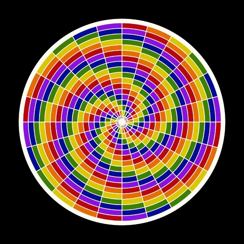Colored Spiral Art Design