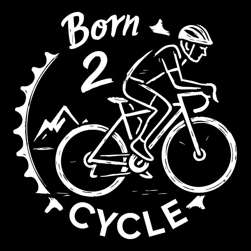 Motif de vélo Born 2 Ride