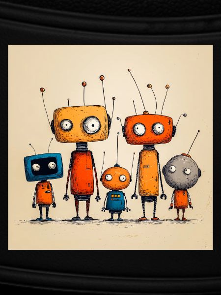 Childish Friendly Robot