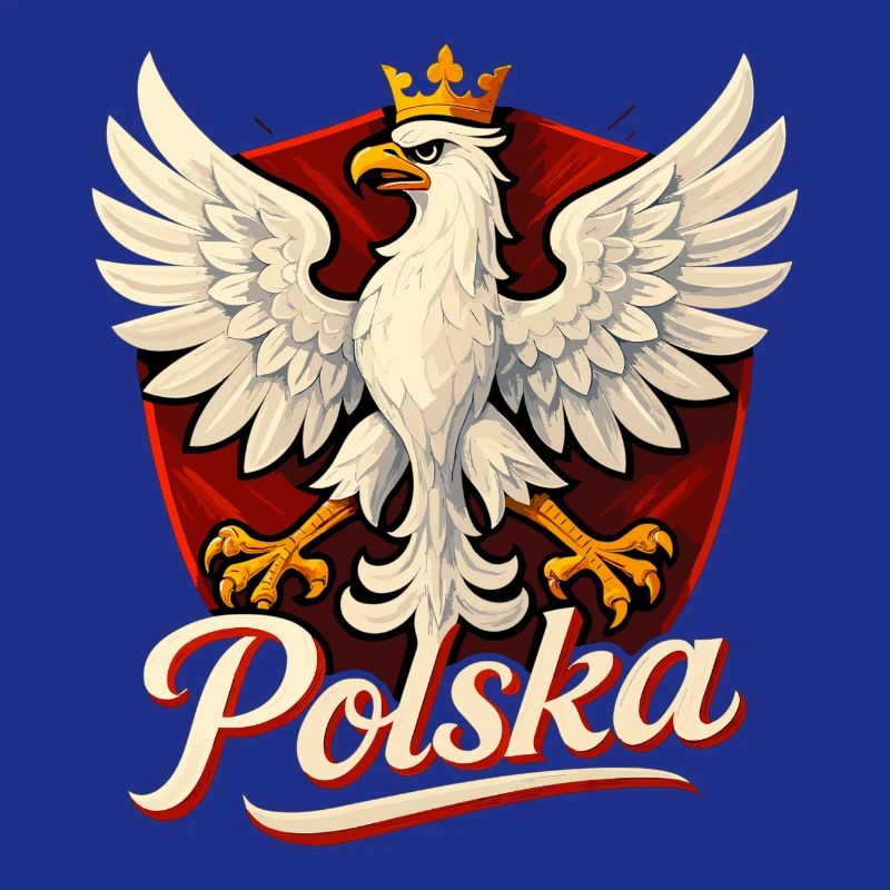 Poland Polska Eagle Emblem Flag Flag Gift