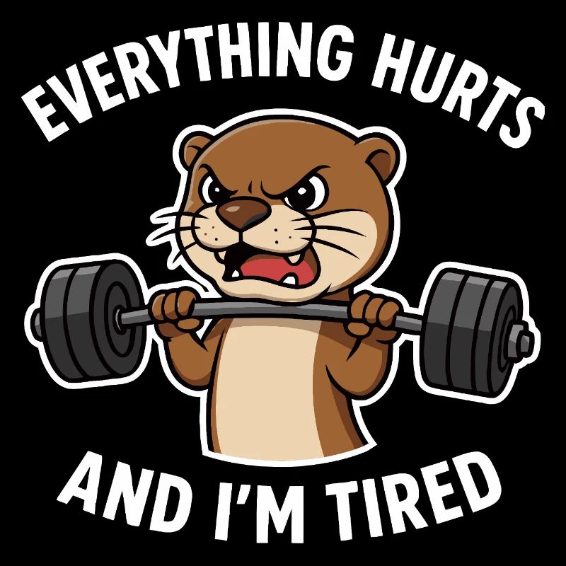 Citation d’haltérophilie Angry Otter