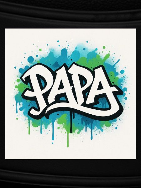 Graffiti Style Dad Illustration