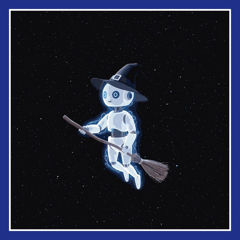 Robot sorcière dans l'espace