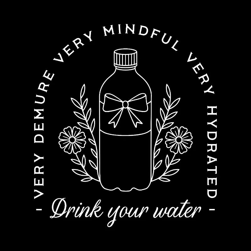 Trink dein Wasser Erinnerung hydrate lustiges Gym Mädchen