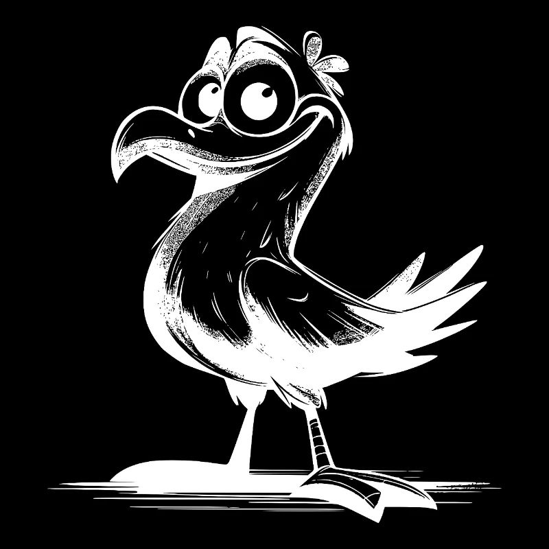 Comedy Vogel Lachgarantie mit Schnabel