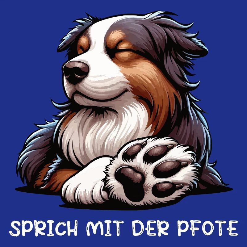 Sprich mit der Pfote Australian Shepherd Aussie 