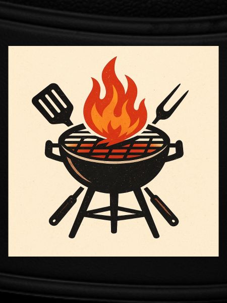 Fiery barbecue evening