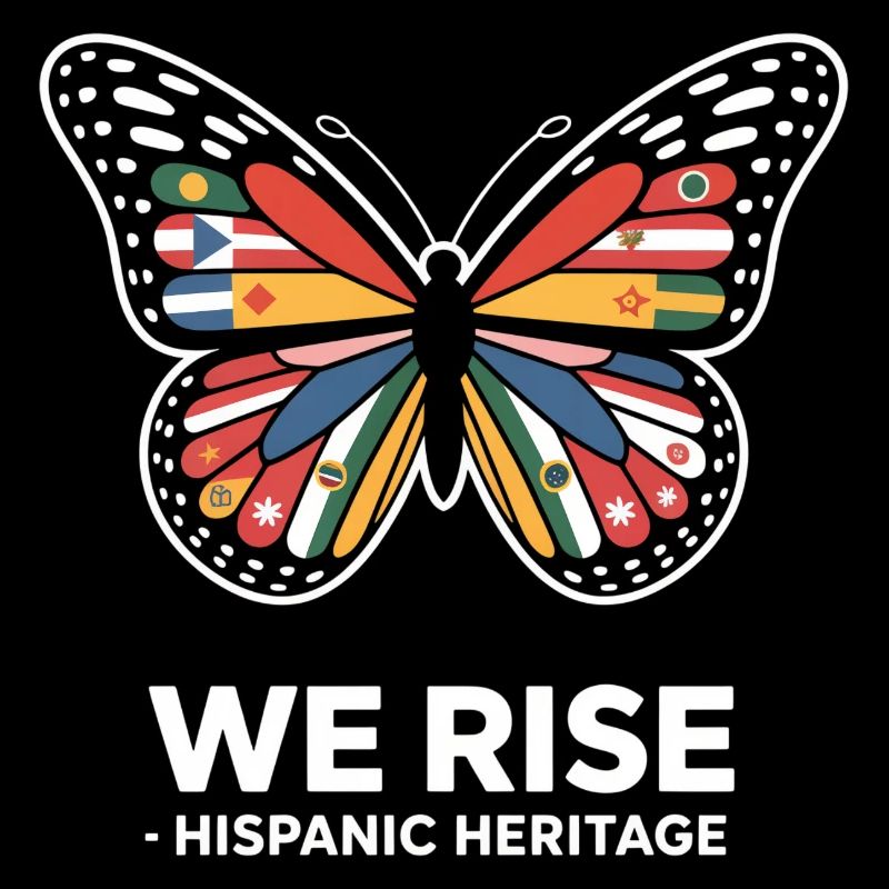 We Rise Hispanic Heritage Butterfly