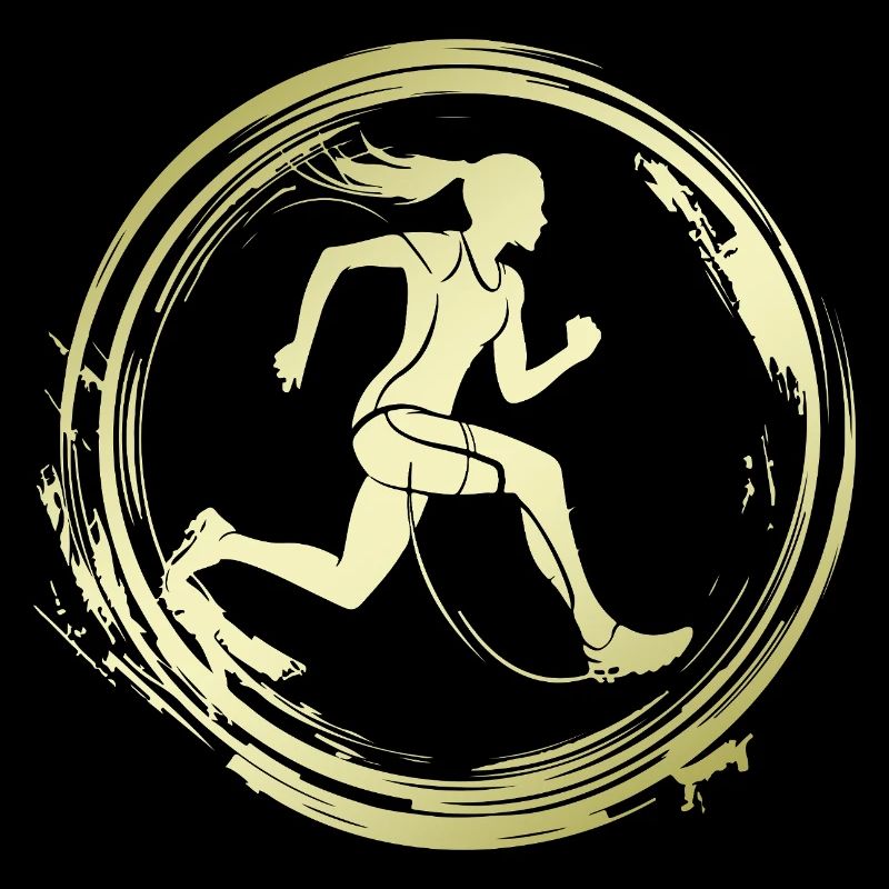 Silhouette de marathon de course à pied