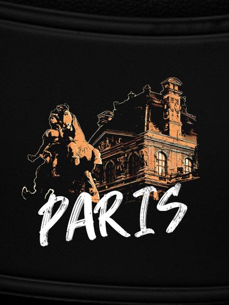 Paris architecture and statue