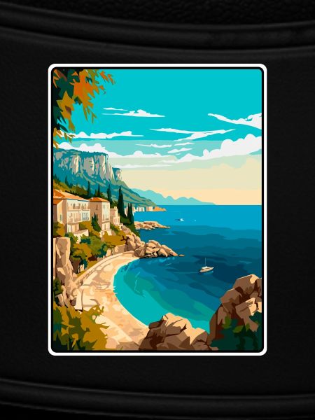 Makarska Kroatien Klippen Mittelmeerküste