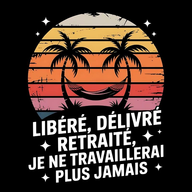 Coucher de soleil palmiers Liberté Retraite