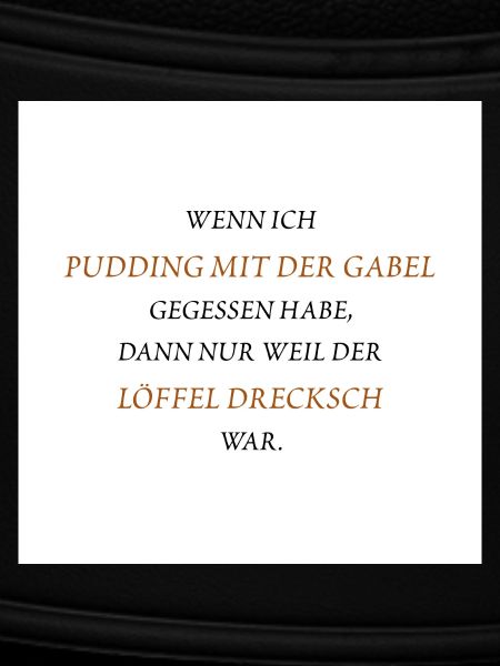 Pudding mit der Gabel