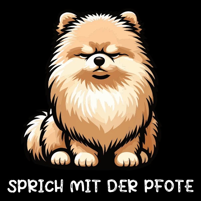 Sprich mit der Pfote Zwergspitz Zwergspitze Spitz