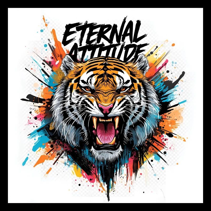 Tiger der ewigen Haltung