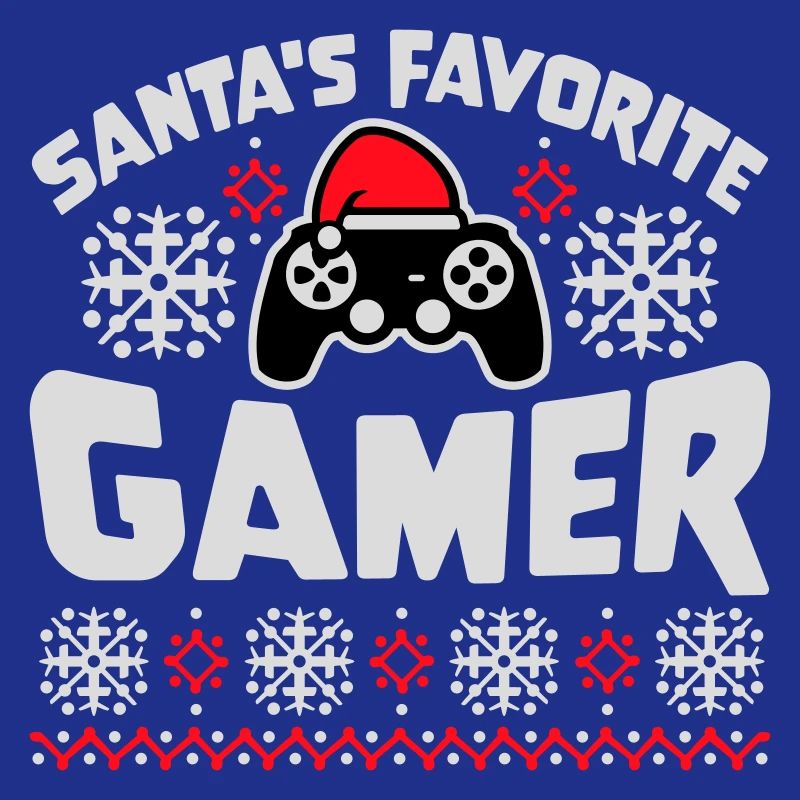Santa's Favorite Gamer Controller Christmas Nerd