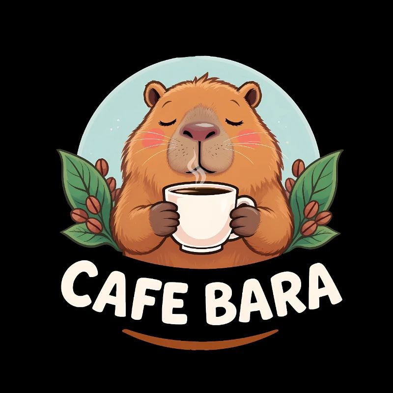 Café Bara - T-shirt Capybara drôle