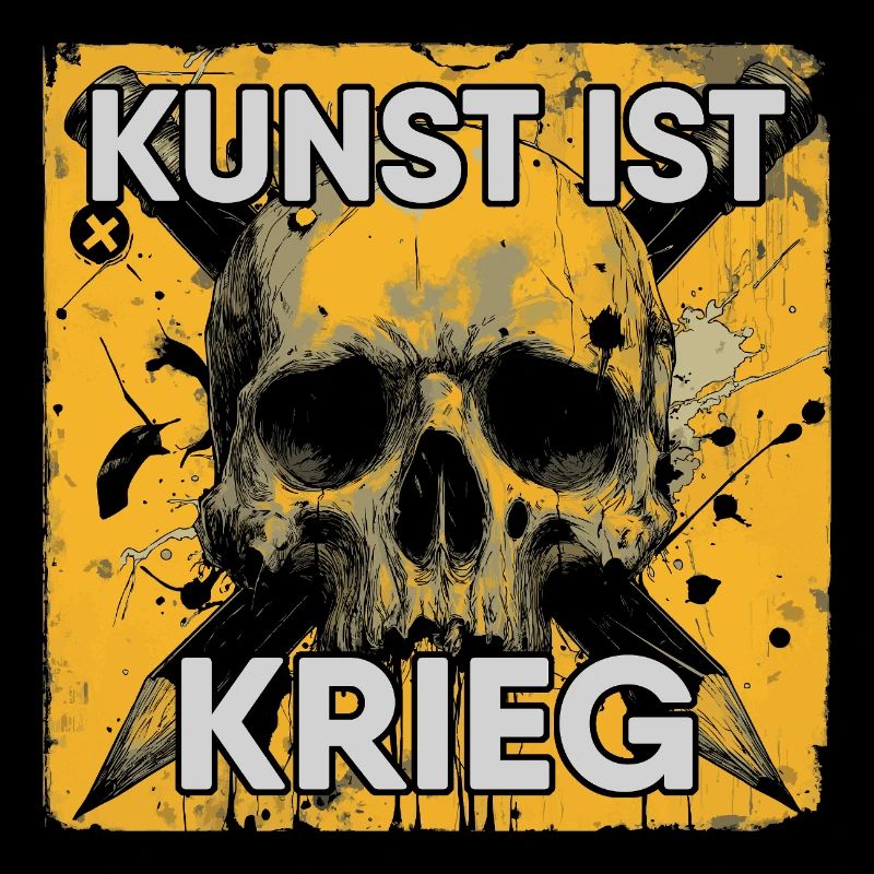 Kunst ist Krieg – Schädel & Bleistifte