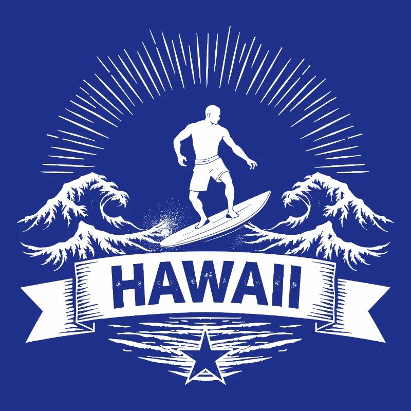 Hawaii Surfer Surfer sur Pacific Wave