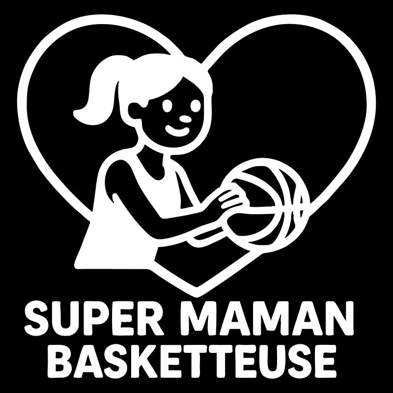 Super maman basketteuse – Cœur basket