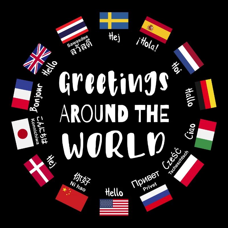 Greetings from all over the world - Hello in all languages