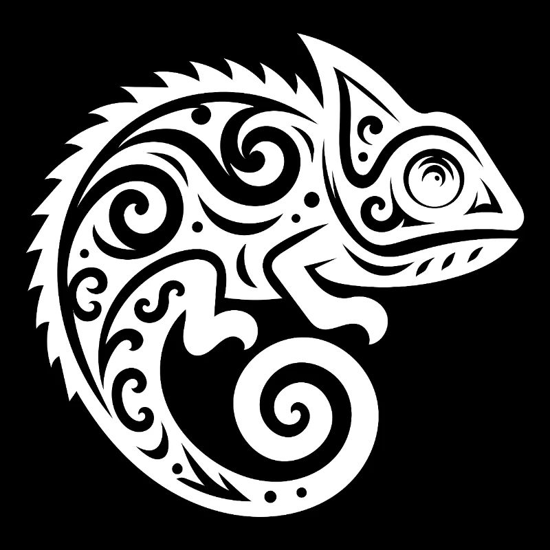 Déguisement de tatouage caméléon mignon