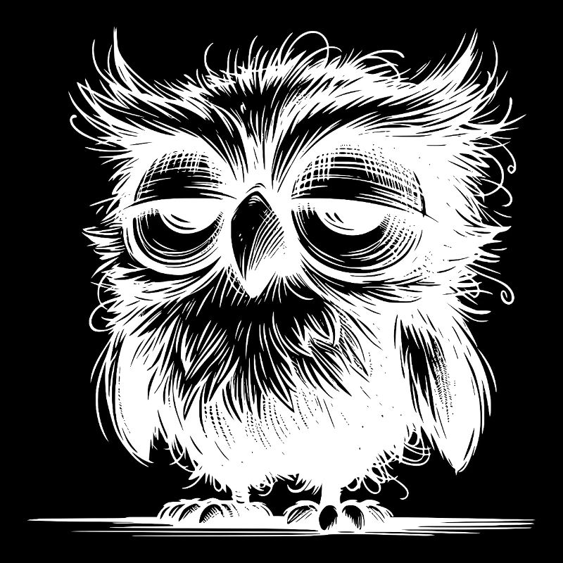 Hibou, je ne suis pas grognon, juste pas bien reposé
