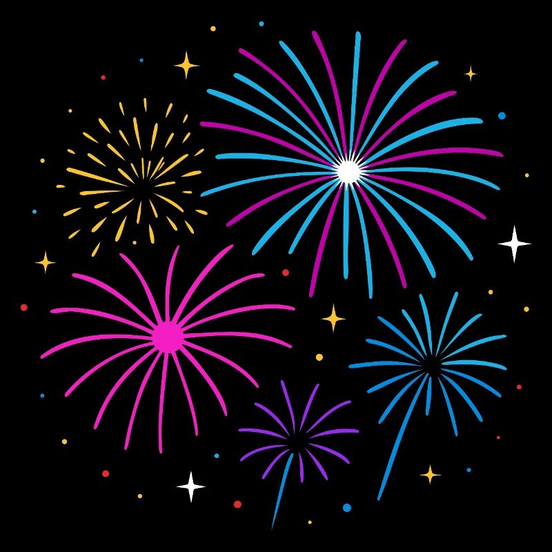 Feux d’artifice Conception du Nouvel An – Bonne année