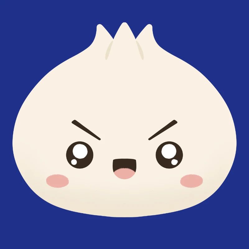 Grumpy Dumpling Cute Mascot