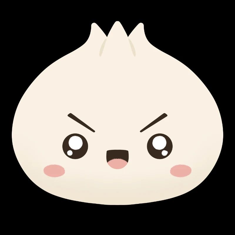 Grumpy Dumpling Cute Mascot