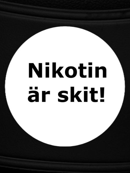 Nicotine is shit(White circle)