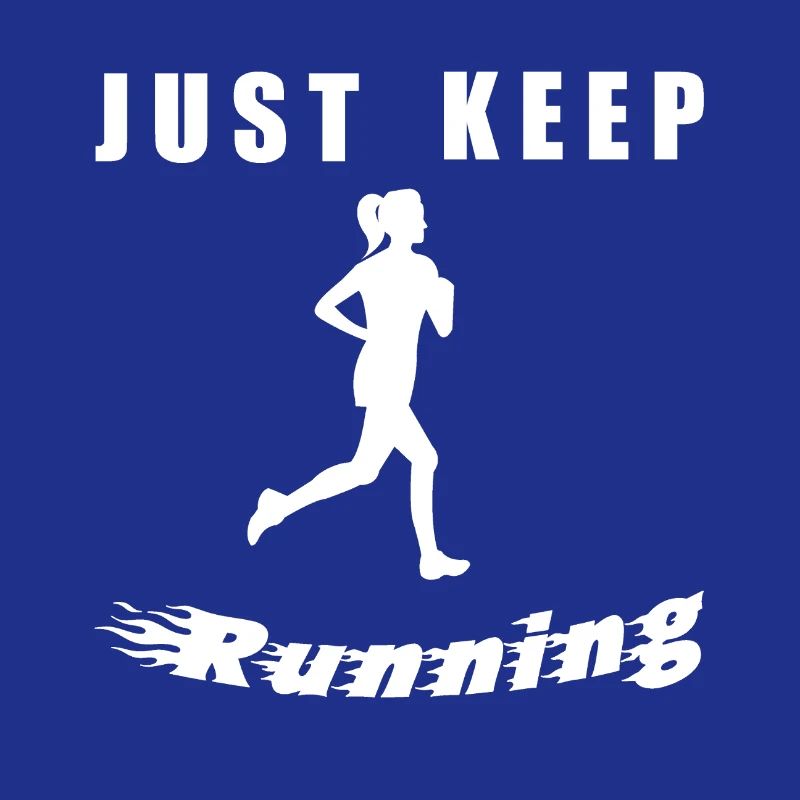 Continue simplement de courir – Silhouette de coureur