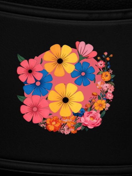 Blumen im Retro-Pop