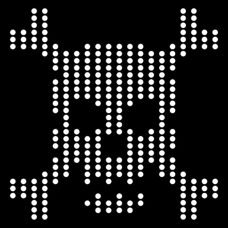 Dotted Skull Halftone